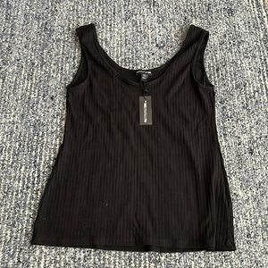Pretty Little Thing Maternity black soft rubbed vest top